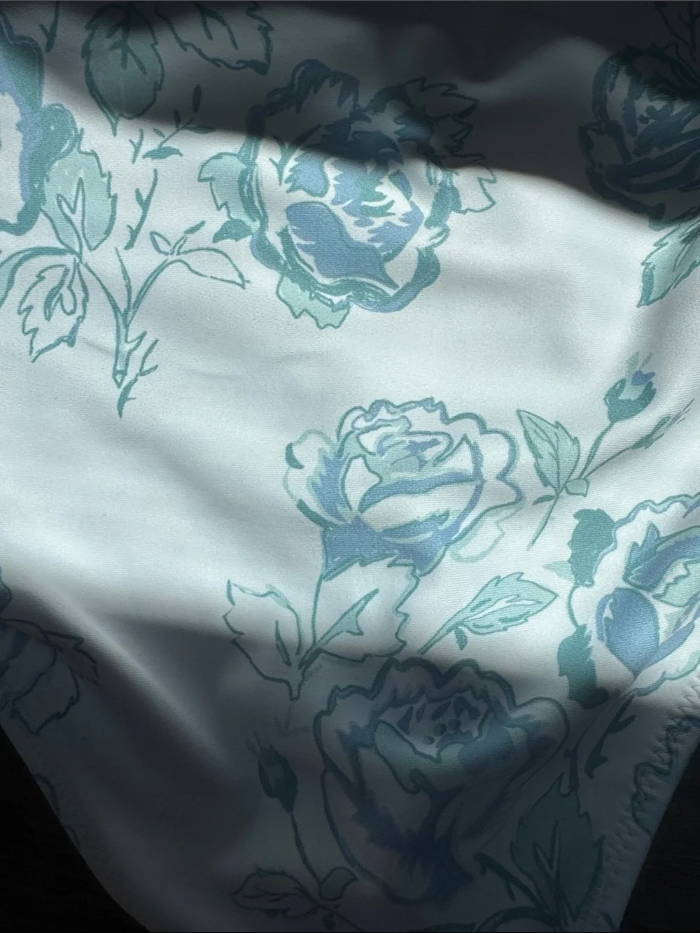 Petit Peony White & Light Blue Floral Girls' Bikini Set